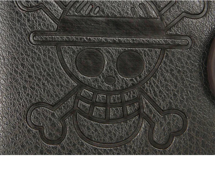 One Piece Anime Wallet – One Piece Black Purse | Kawaii PU Leather Purse & Card Holder
