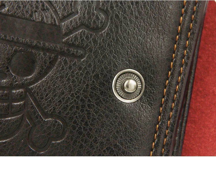 One Piece Anime Wallet – One Piece Black Purse | Kawaii PU Leather Purse & Card Holder