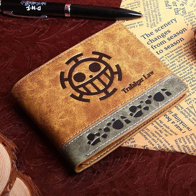 One Piece Anime Wallet – Luffy, Zoro, Ace Bounty & Skeleton Pattern | Kawaii PU Leather Purse & Card Holde