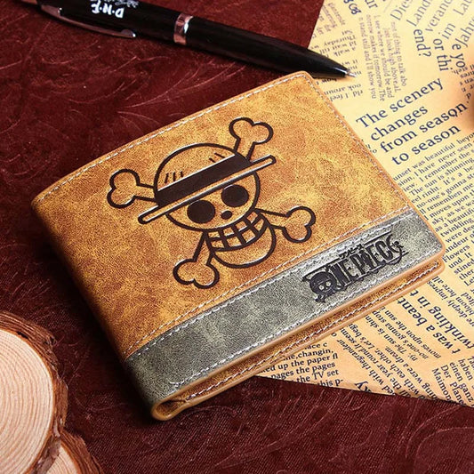 One Piece Anime Wallet – Luffy, Zoro, Ace Bounty & Skeleton Pattern | Kawaii PU Leather Purse & Card Holde