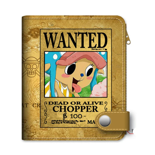 One Piece Anime Wallet – Luffy, Zoro, Ace Bounty & Skeleton Pattern | Kawaii PU Leather Purse & Card Holde