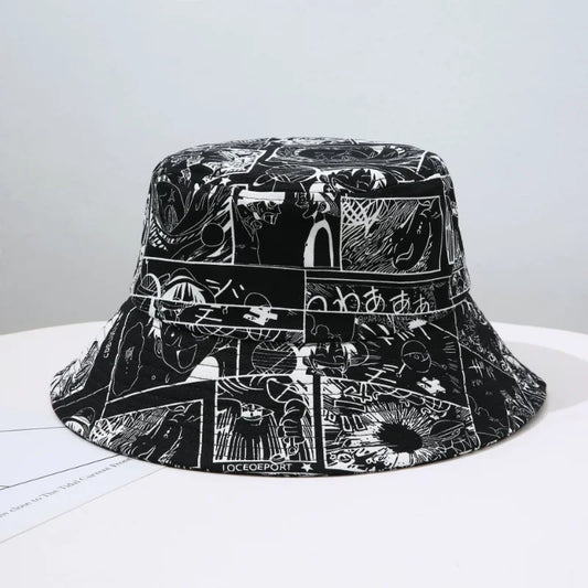One Piece Luffy Bucket Hat – Anime Summer Fisherman Hat for Men & Women | Hip Hop Streetwear Sun Cap